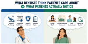 What Dentists Think Patients Care About vs What Patients Actually Notice
