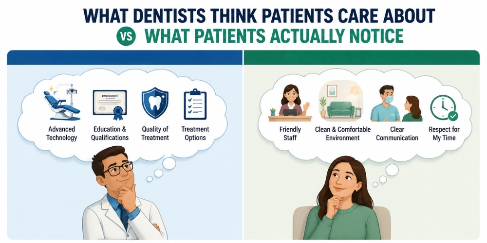 What Dentists Think Patients Care About vs What Patients Actually Notice