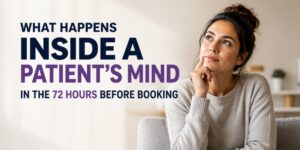 What Happens Inside a Patient’s Mind in the 72 Hours Before Booking