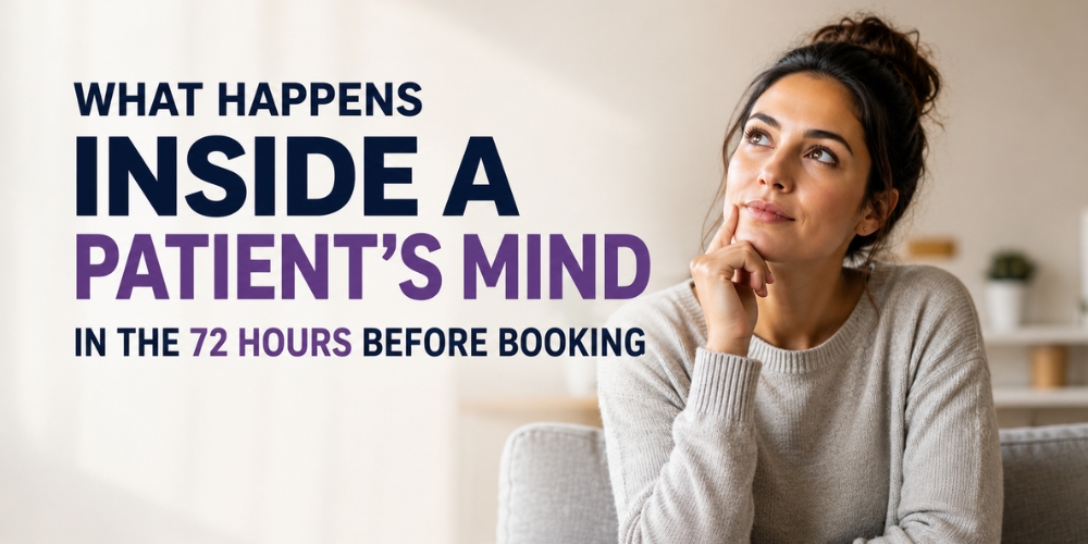 What Happens Inside a Patient’s Mind in the 72 Hours Before Booking